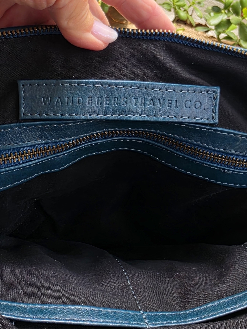 Wanderers Travel Co. "Provence" Teal Leather Satchel Handbag - Picture 10 of 12